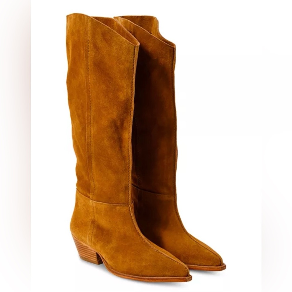 FP Movement by Free People Taupe Sway low /Slouchy Suede Boots Brand New! 8.5